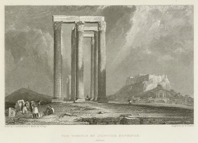 Der Tempel des Jupiter Olympus, Athen von after C. Stanfield