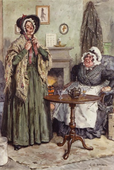 Illustration für Martin Chuzzlewit von after Charles Edmund Brock