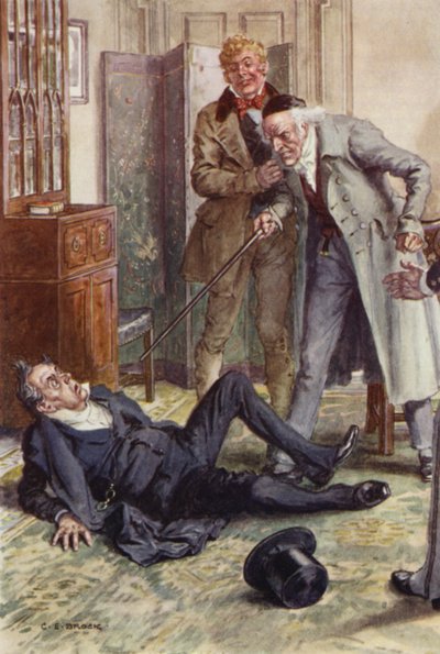 Illustration für Martin Chuzzlewit von after Charles Edmund Brock