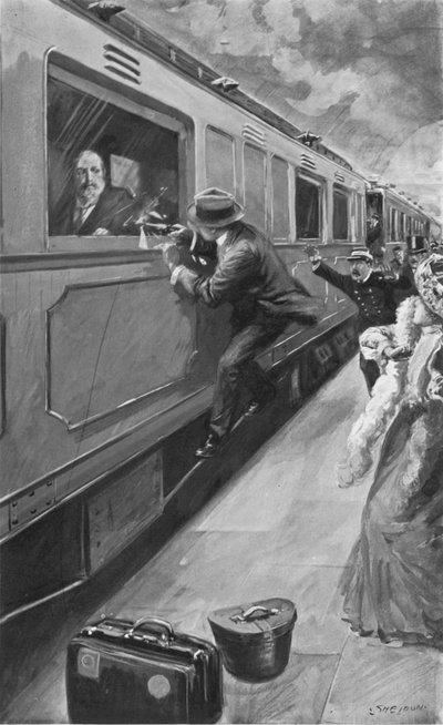 Sipidos Angriff auf König Edward in Brüssel, 4. April 1900 von after Charles Mills Sheldon