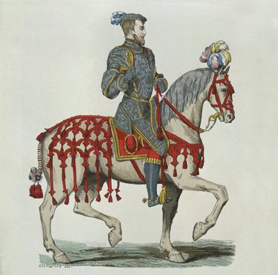 Henri II als Hauptmann der Haushaltskavallerie von after Chevignard