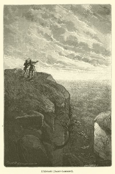 Der Abenaki, Saint-Lambert von after Emile Antoine Bayard
