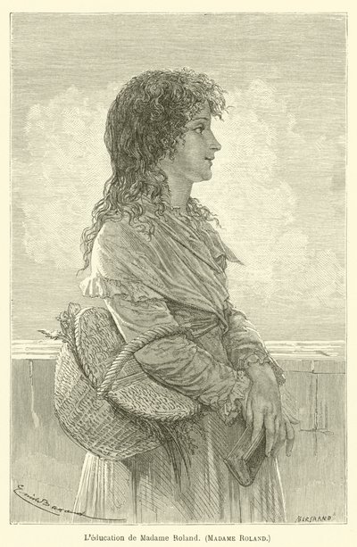 Die Erziehung von Madame Roland, Madame Roland von after Emile Antoine Bayard