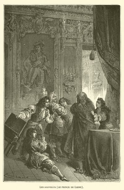Die Erinnerungen, Der Prinz von Ligne von after Emile Antoine Bayard