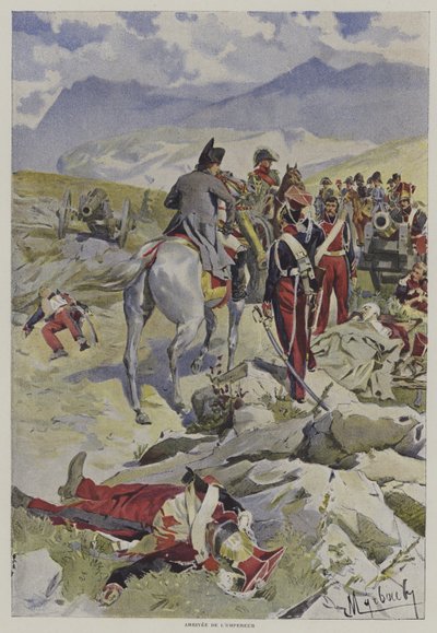 Die Ankunft des Kaisers von after Felicien baron de Myrbach Rheinfeld