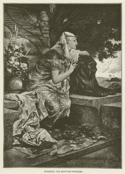 Rhodope, die ägyptische Prinzessin von after Ferdinand Keller