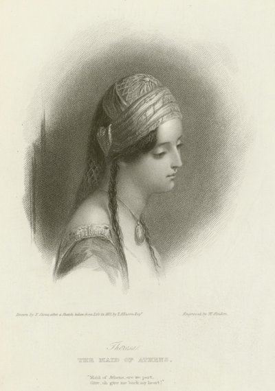 Theresa, das Mädchen von Athen von after Frank Stone