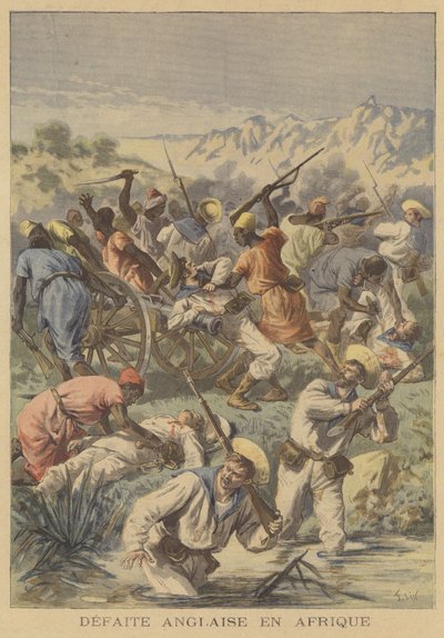 Eine britische Niederlage in Afrika von after Frederic Theodore Lix