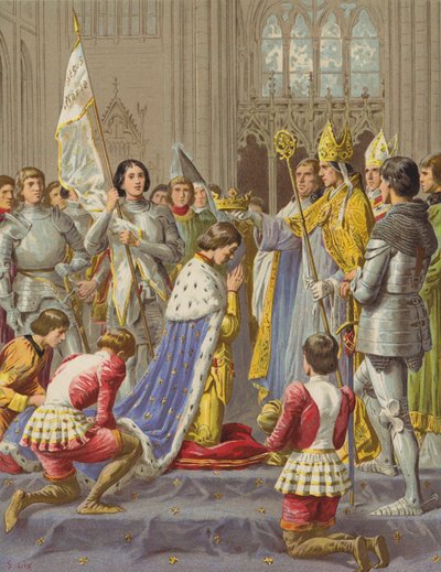 Die Krönung von Karl VII. von after Frederic Theodore Lix