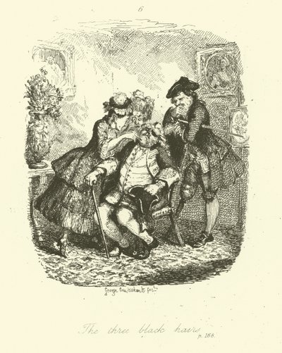 Illustration für Peregrine Pickle von Tobias Smollett von after George Cruikshank