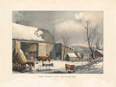Der Bauernhof im Winter von after George Henry Durrie