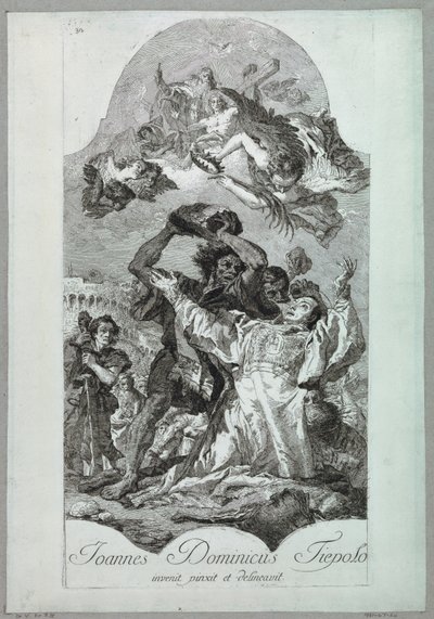 Martyrium des Heiligen Stephanus von after Giovanni Battista Tiepolo