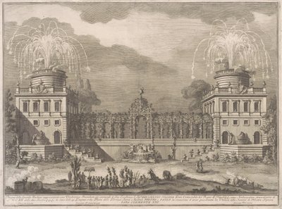 Die Seconda Macchina für die Chinea von 1763: Die Weinlese von after Giuseppe Palazzi Giuseppe Vasi after Paolo Posi