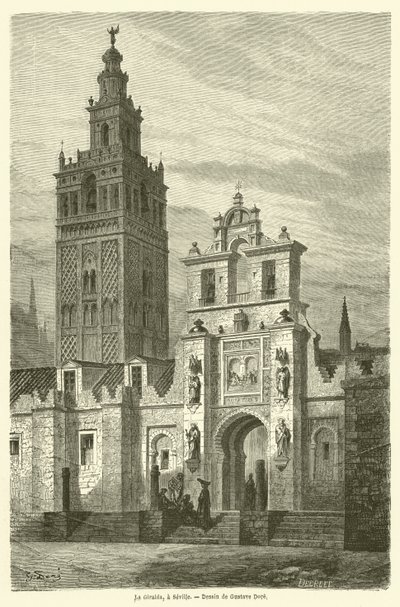 Die Giralda, Sevilla von Gustave after Dore