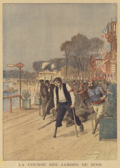 Rennen der Amputierten von after Henri Meyer
