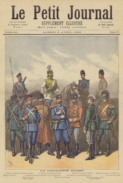 Kavallerie der russischen Armee von after Henri Meyer