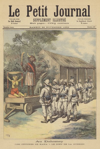 In Dahomey: die Fetische von Cana - der Kriegsgott von after Henri Meyer