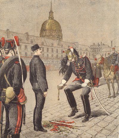 Die Degradierung von Alfred Dreyfus von after Henri Meyer