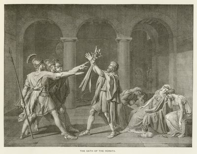 Der Schwur der Horatier von after Jacques Louis David