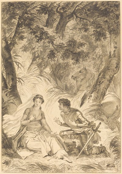Die Braut des Königs von Garbe: Der Ritter von after Jean Honoré Fragonard