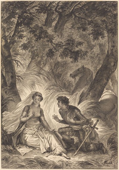 Die Braut des Königs von Garbe: Der Ritter von after Jean Honoré Fragonard