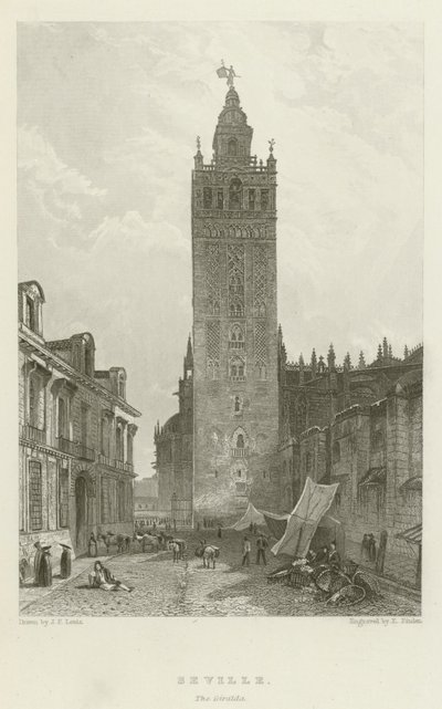 Sevilla, Die Giralda von after John Frederick Lewis