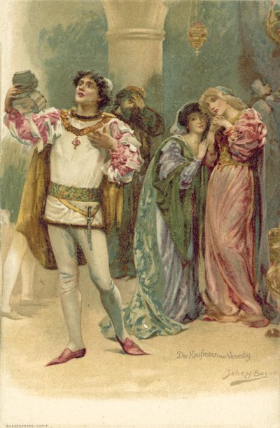 Illustration für Der Kaufmann von Venedig von after John Henry Frederick Bacon