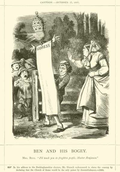 Ben und sein Schreckgespenst von after John Tenniel
