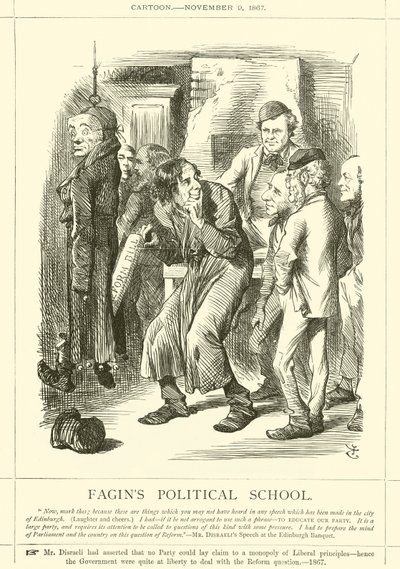 Fagins politische Schule von after John Tenniel
