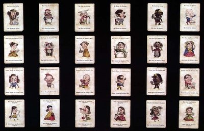 Happy Families, Kartenspiel, basierend auf Entwürfen von John Tenniel, ca. 1860 von after John Tenniel