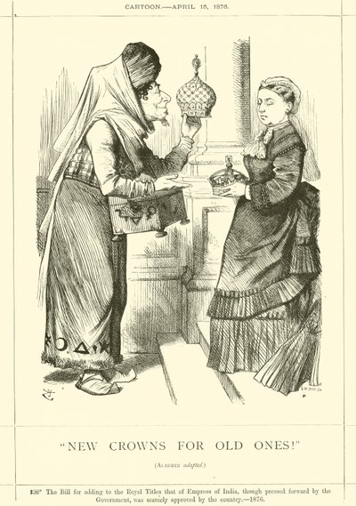 Neue Kronen für alte! von after John Tenniel