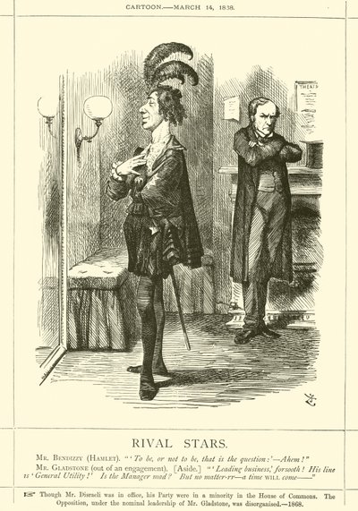Rivalisierende Sterne von after John Tenniel