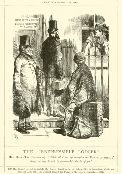 Der unaufhaltsame Mieter von after John Tenniel