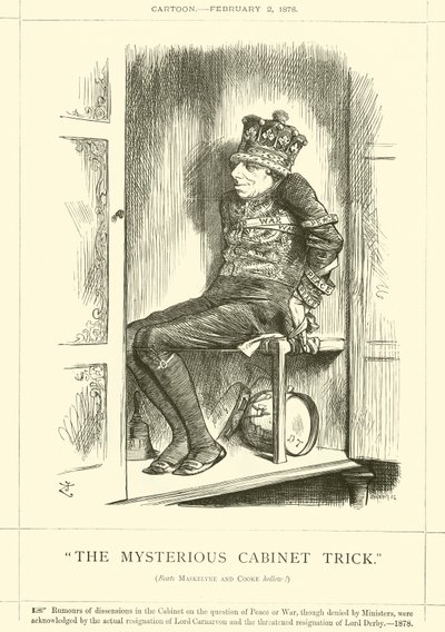 Der mysteriöse Kabinetttrick von after John Tenniel