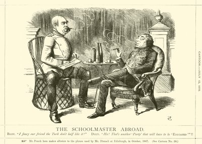 Der Schulmeister im Ausland von after John Tenniel
