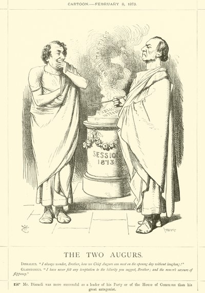 Die zwei Auguren von after John Tenniel