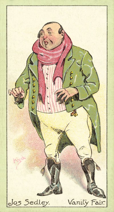 Jos Sedley, Jahrmarkt der Eitelkeiten (Chromolitho) von after Joseph Clayton Clarke