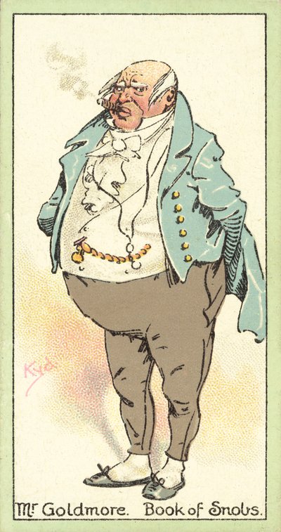 Mr Goldmore, Buch der Snobs (Chromolitho) von after Joseph Clayton Clarke