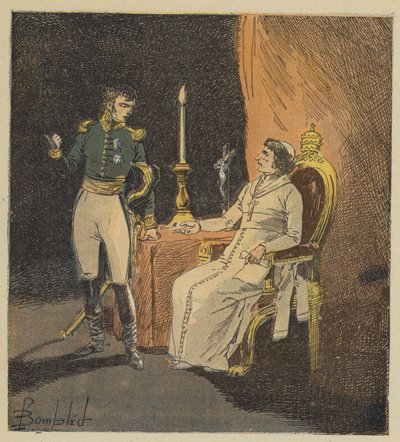 Verhaftung des Papstes durch General Radet von after Louis Charles Bombled