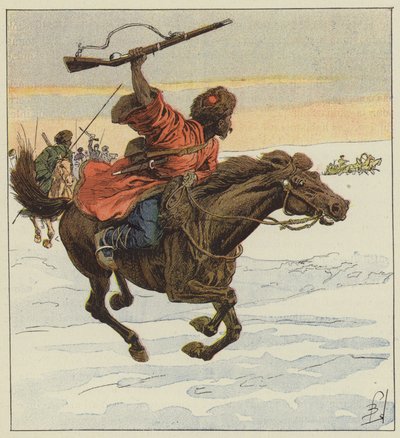 Khoungouze-Banditen von after Louis Charles Bombled