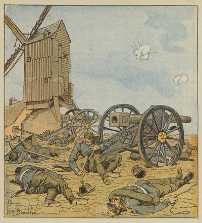 Deutsche Batterie von den Zephyren demontiert von after Louis Charles Bombled