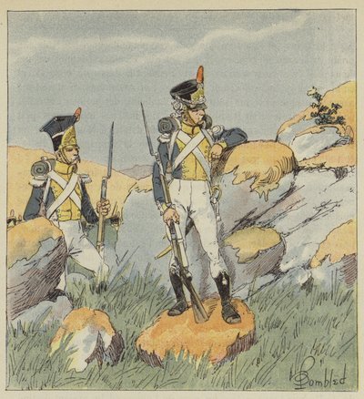 Polnische Infanterie, Weichselregiment, Füsilier und Grenadier von after Louis Charles Bombled