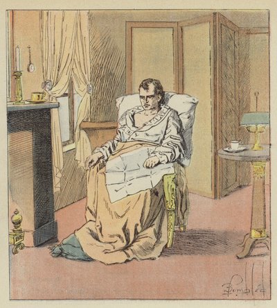 Der Kaiser sehr unwohl von after Louis Charles Bombled