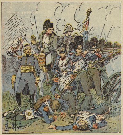 Der Kaiser hatte gerade eine große Schlacht verloren von after Louis Charles Bombled