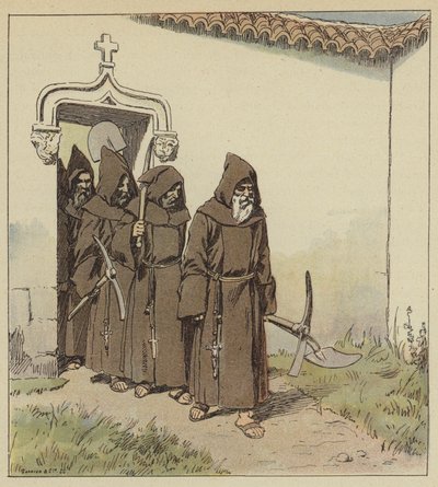 Frankreich konnte und sollte einige Irrenhäuser haben, die Trappisten genannt werden von after Louis Charles Bombled