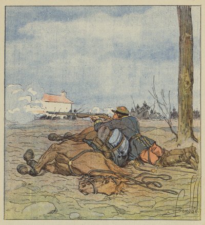 Der Tod des Obersts Girard von after Louis Charles Bombled
