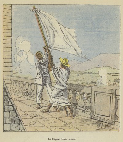 Die weiße Fahne gehisst von after Louis Charles Bombled