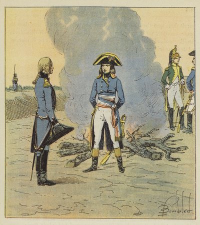 Der junge General, der ihn als Ingenieuroffizier sah, gab ihm einen Auftrag in Bezug auf den Beruf von after Louis Charles Bombled