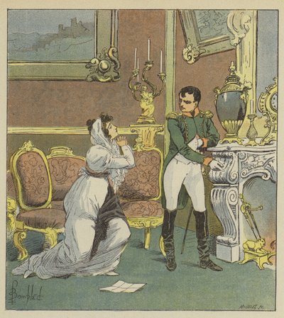 Napoleon und Mme Hatzfeld von after Louis Charles Bombled