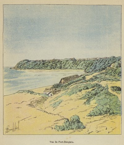 Ansicht von Fort-Dauphin von after Louis Charles Bombled